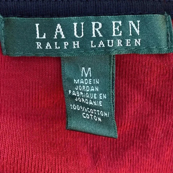 Lauren Ralph Lauren Sheath Midi Dress Women's Medium Red - Picture 7 of 13